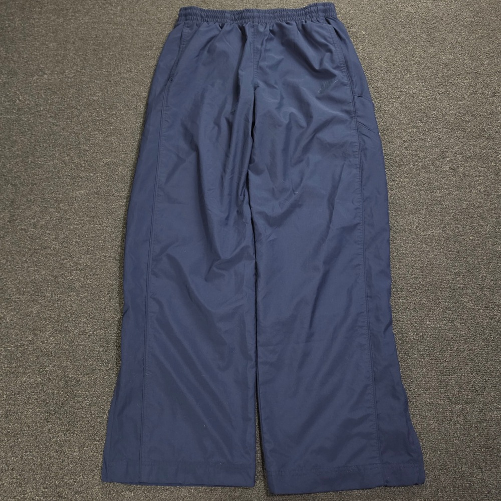 Vintage Nike Track Pants Mens Large Baggy Navy Blue Mesh Lined Zipper Sportswear